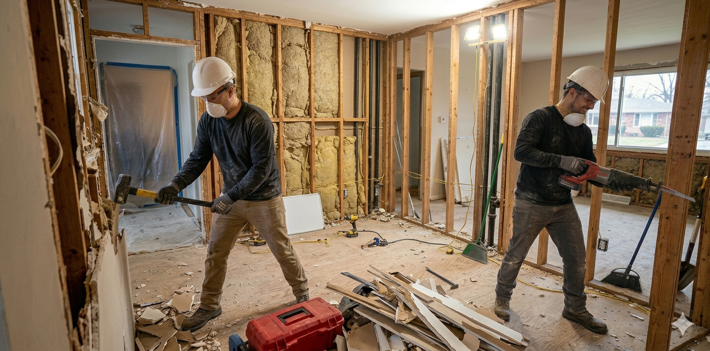 interior demolition in Hickory Hills, IL
